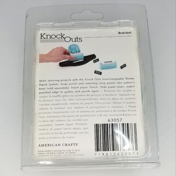 American Crafts "Knock Outs" Interchangeable Border Punch System- New in Package - Picture 5 of 5